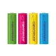 ESPERANZA RECHARGEABLE BATTERIES Ni-MH AA 2000MAH 4PCS. MIX OF COLORS