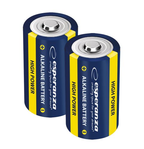 ESPERANZA ALALINE BATTERY D LR20 2PCS. BLISTER