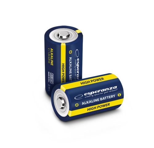 ESPERANZA ALKALINE BATTERIES C LR14 2PCS. BLISTER