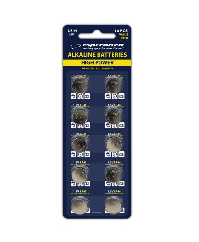 ESPERANZA ALKALINE BATTERIES LR44 AG13 10PCS. BLISTER