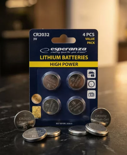 ESPERANZA LITHIUM BATTERIES CR2032 4PCS. BLISTER