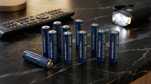 ESPERANZA ALKALINE BATTERIES AA 10PCS. FOIL WRAPPED WITH TAG