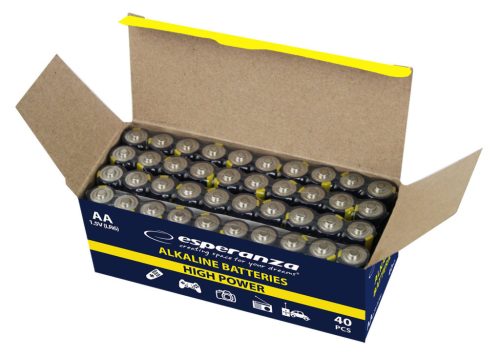 ESPERANZA ALKALINE BATTERIES AA 10PCS. SHRINK FOIL WRAPPED