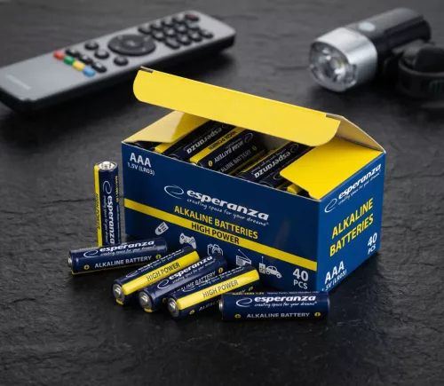 ESPERANZA ALKALINE BATTERIES AAA 10PCS. SHRINK FOIL WRAPPED