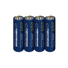 ESPERANZA ALKALINE BATTERIES AA 4PCS. SHRINK FOIL WRAPPED