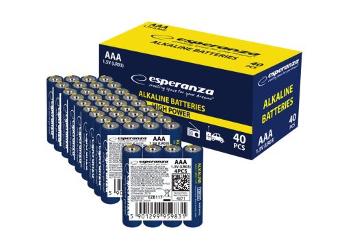 ESPERANZA ALKALINE BATTERIES AAA 4PCS. SHRINK FOIL WRAPPED