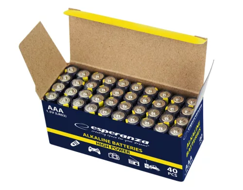 ESPERANZA ALKALINE BATTERIES AAA 4PCS. SHRINK FOIL WRAPPED