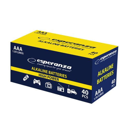 ESPERANZA ALKALINE BATTERIES AAA 4PCS. SHRINK FOIL WRAPPED