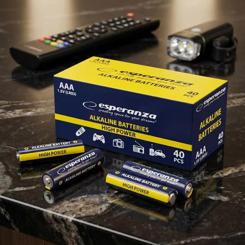 ESPERANZA ALKALINE BATTERIES AAA 4PCS. SHRINK FOIL WRAPPED