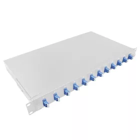   Logilink Optilkai kábel elosztó 19" (ODF) LC-DX 12 P, szürke