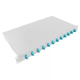   Logilink Optikai kábel elosztó 19" (ODF) LC-DX 12 P (F12LC3G)