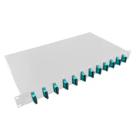   Logilink Optikai kábel elosztó, 19" (ODF) LC-DX 12 P, szürke