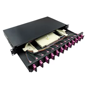   Logilink Optikai kábel elosztó 19" (ODF) SC-DX 12 P, fekete
