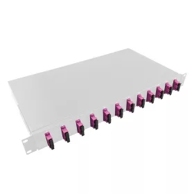   Logilink Optikai kábel elosztó, 19" (ODF) SC-DX 12 P, szürke