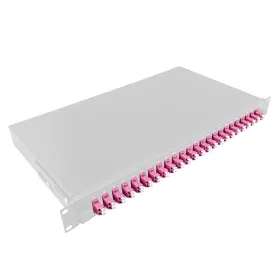  Logilink Optikai kábel elosztó, 19" (ODF) LC-DX 24 P, szürke