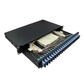   Logilink Optikai kábel elosztó, 19" (ODF) SC-DX 24 P, fekete