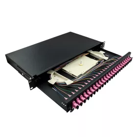   Logilink Optikai kábel elosztó, 19" (ODF) SC-SX 24 P, fekete