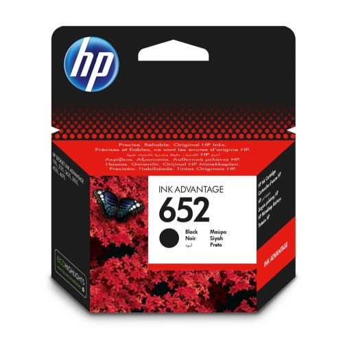 HP F6V25AE No. 652 fekete eredeti tintapatron 