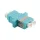 Logilink Száloptikai LC/LC duplex csatoló, aqua (FA02LC3)
