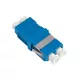 Logilink Száloptikai adapter LC Duplex, 12 darabos, perem nélkül, kék (OS2)