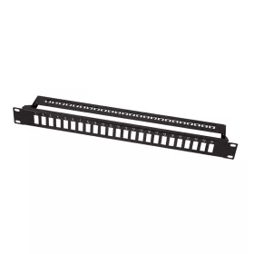   Logilink 19" száloptikai panel 24  SC-Duplex vagy LC-Quad adapterhez