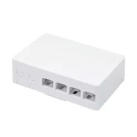   Logilink FTTH Lezáró doboz, 4 port, fehér, DIN-sín tartóval