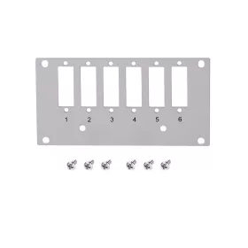   Logilink Előlap toldóelosztóhoz, 6 x SC duplex / 6 x LC-Quad