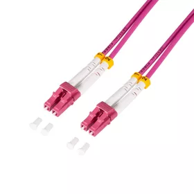   Logilink Acél páncélozott szálas patch kábel OM4, Duplex LC/UPC - LC/UPC, 20 m