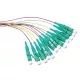 Logilink Színes pigtail szett 12 x LC, OM3 50/125 , 2m, aqua csatlakozó