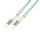 Logilink Fiber duplex patch kábel, OM3, 50/125 , LC-LC, aqua, 2 m