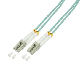   Logilink Fiber duplex patch kábel OM3 50/125 LC-LC 10m aqua (FP3LC10)