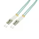 Logilink Fiber duplex patch kábel, OM3, 50/125 , LC-LC, aqua, 50 m