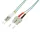 Logilink Fiber duplex patch kábel, OM3, 50/125 , LC-SC, aqua, 2 m