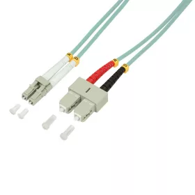   Logilink Fiber duplex patch kábel, OM3, 50/125 , LC-SC, aqua, 10 m