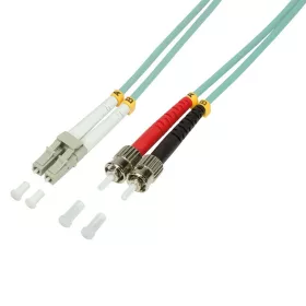   Logilink Fiber duplex patch kábel, OM3, 50/125 , LC-ST, aqua, 2 m