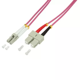   Logilink Fiber duplex patch kábel, OM4, 50/125 , LC-SC, lila, 1 m