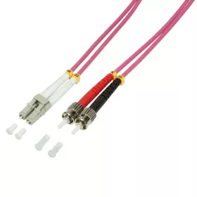   Logilink Fiber duplex patch kábel, OM4, 50/125 , LC-ST, lila, 2 m