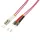 Logilink Fiber duplex patch kábel, OM4, 50/125 , LC-ST, lila, 5 m