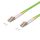Logilink Fiber duplex patch kábel, OM5, 50/125 , LC-LC, lime zöld, 0,5 m