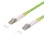 Logilink Fiber duplex patch kábel, OM5, 50/125 , LC-LC, lime zöld, 2 m