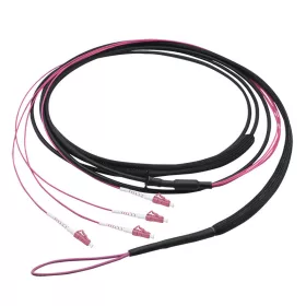   LogiLink Fiber törzskábel U-DQ(ZN)BH, 4 eres multimódusú OM4, 15 m, LC/UPC - LC/UPC