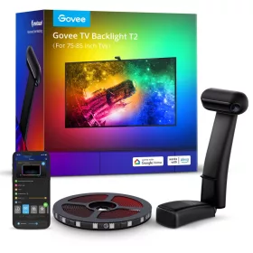   Govee Envisual TV háttérvilágítás T2 kettős kamerával (75~85 hüvelyk) Hang + Wifi + Bluetooth vezérléssel