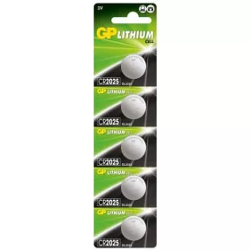   GP 3V CR Lithium gombelem CR2025 (5db/blister) (CPCR2025-7C5)