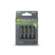 GP Battery (AA) Rechargable RECYKO+ Pro Fast Flash, NIMH R03, (4 batteries / blister), 2000mAh