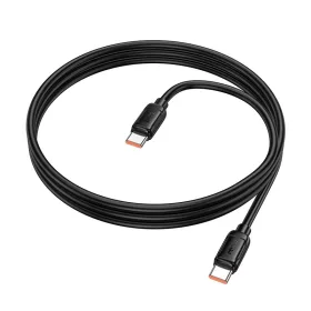   HOCO X115 Surpass 240 W-os gyors töltésű adatkábel C-C fekete