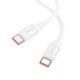 HOCO X115 Surpass 240 W-os gyors töltésű adatkábel C-C fehér