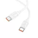 HOCO X115 Surpass 240 W-os gyors töltésű adatkábel C-C fehér