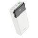 HOCO J102A power bank 20000 mAh PD QC3.0 3A 1 x USB-A, 1 x USB-C 20W fehér
