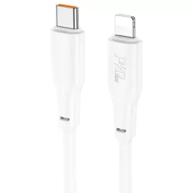   HOCO X93 Force PD20W töltő adatkábel iPhone Type-C - Lightning fehér 1m