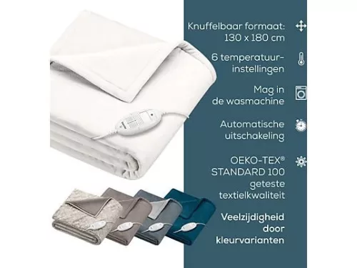 Beurer HD 75 fűthető melegítő takaró fehér
